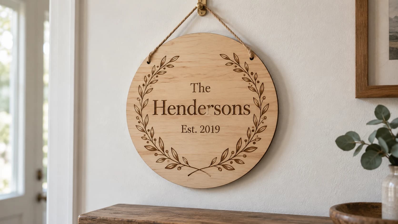 How to Make a Custom Family Name Wreath Sign