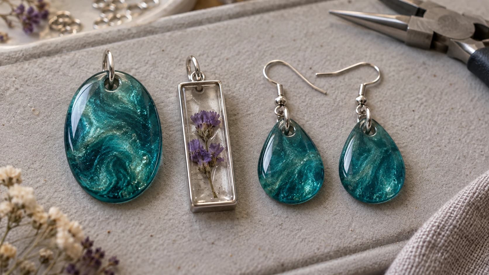 Resin Jewelry for Beginners: Molds, Bezels, and Your First Three Pieces
